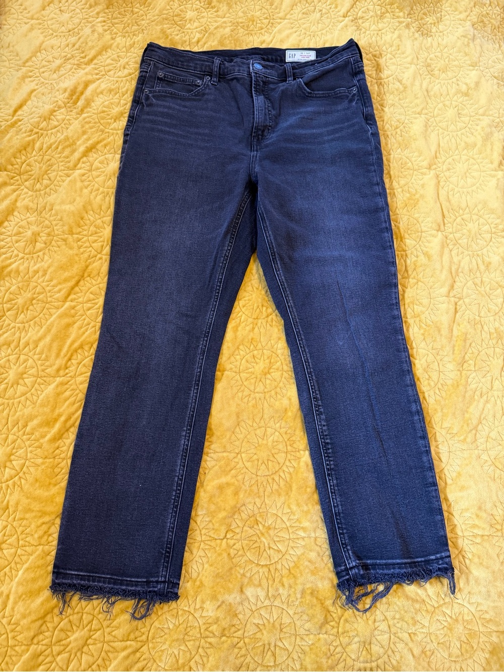 GAP black vintage slim high rise jeans size 14